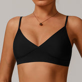 Freemyself recycled Strappy Sports Bra - Women's Quick-Dry Workout Top | Gym to Street Running & Yoga