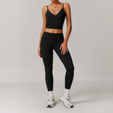 Freemyself recycled Yoga Set - Women's Street-Ready Tank & Skinny Leggings | Gym to Street Running