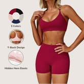 Freemyself Brushed Yoga Bra for Women - Fitted Backless Fitness Yoga Wear for Running and Exercise Sports Bra