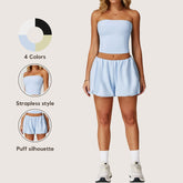 Freemyself Sunscreen Yoga Set Quick-Dry Breathable Cool-Touch Sportswear Women's Running Fitness Three-Piece Set