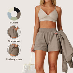 Freemyself Cooling Sunscreen Shorts Anti-Exposure Sports Quick-Dry Shorts Breathable Running Fitness Shorts