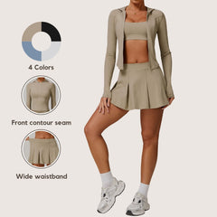 Freemyself UV-Protective Running Set Breathable, Quick-Dry, Cool-Touch Sun Protection Three-Piece Set
