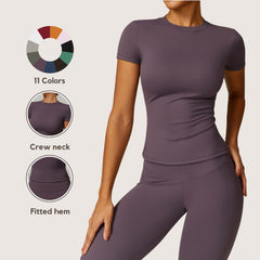 Freemyself Spring T-Shirt Quick-Dry Yoga Wear Short-Sleeve Fitness Top Cover-Up Outdoor Running Sports Short-Sleeve