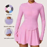 Freemyself Summer Outdoor UV-Protective Long-Sleeve Sun Protection Jacket Quick-Dry Ice-Silk Cooling Running Yoga Sports Set