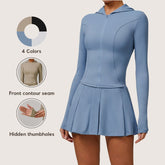 Freemyself Sports Zipper Sun Protection Shirt for Women Long-Sleeve Cooling, Breathable, UV-Protective Sun Protection Outerwear