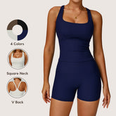 Freemyself External Thread Yoga Tank Top Form-Fitting Backless High-Intensity Sports Tank Outdoor Running Fitness Wear