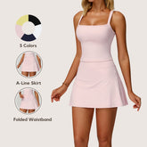 Freemyself High-Waisted Sports Skirt Anti-Exposure Nude-Feel Summer Skirt Pocketed Premium-Feel Skirt