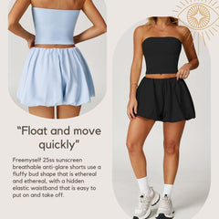 Freemyself Bare-Skin Yoga Shorts UV Protection, Quick-Dry, Breathable, Anti-Exposure Sports Running Fitness Pants