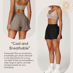 Freemyself Cooling Sunscreen Shorts Anti-Exposure Sports Quick-Dry Shorts Breathable Running Fitness Shorts