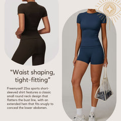 Freemyself Spring T-Shirt Quick-Dry Yoga Wear Short-Sleeve Fitness Top Cover-Up Outdoor Running Sports Short-Sleeve