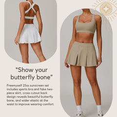 Freemyself UV-Protective Running Set Breathable, Quick-Dry, Cool-Touch Sun Protection Three-Piece Set