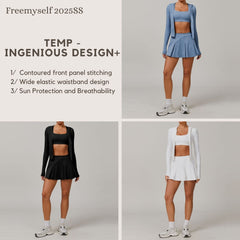 Freemyself UV-Protective Running Set Breathable, Quick-Dry, Cool-Touch Sun Protection Three-Piece Set