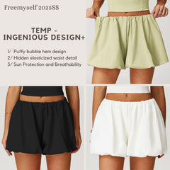 Freemyself Bare-Skin Yoga Shorts UV Protection, Quick-Dry, Breathable, Anti-Exposure Sports Running Fitness Pants