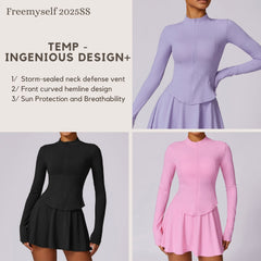 Freemyself Summer Sports UV Protection Shirt Women's Long-Sleeve Top UV-Blocking Ice-Silk Cooling Breathable Sun Protection Outerwear