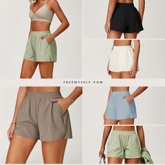 Freemyself Cooling Sunscreen Shorts Anti-Exposure Sports Quick-Dry Shorts Breathable Running Fitness Shorts