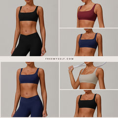 Backless Sports Bra - Bare-Skin Feel Quick-Dry Running Sports Bra Casual Fitness Yoga Wear