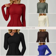 Brushed Contrast-Color Yoga Jumpsuit with Cutout Back Women's 3D-Fitted Yoga Wear for Workouts and Fitness