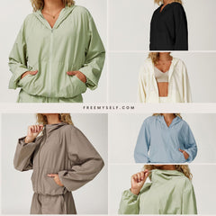 Freemyself Quick-Dry Sports Sunscreen Jacket Cooling, Breathable Hooded Zipper Jacket UV Protection Sunscreen Clothing