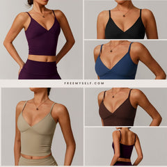 Freemyself recycled Yoga Set - Women's Street-Ready Tank & Skinny Leggings | Gym to Street Running