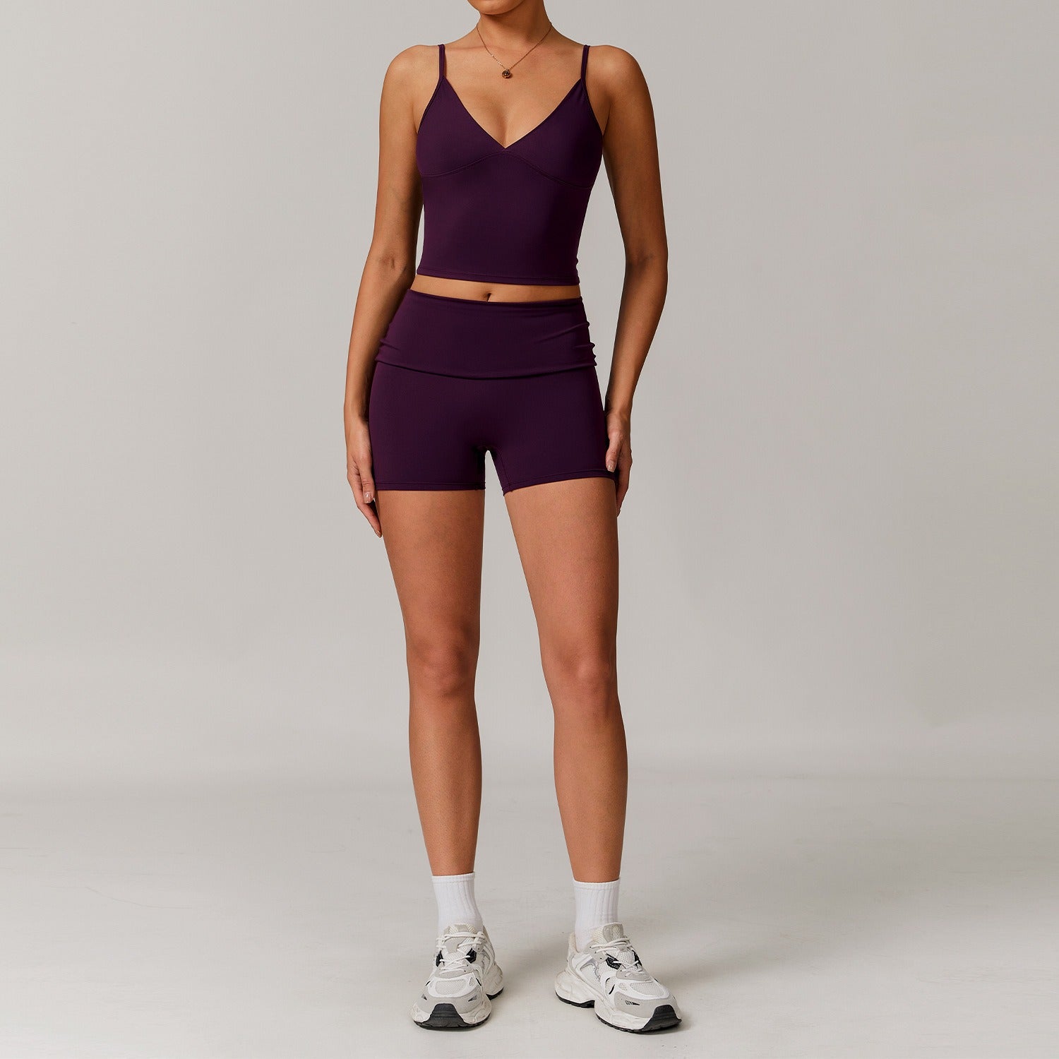 Freemyself recycled Yoga Set - Women's Street-Ready Tank & Workout Shorts | Gym to Street Running
