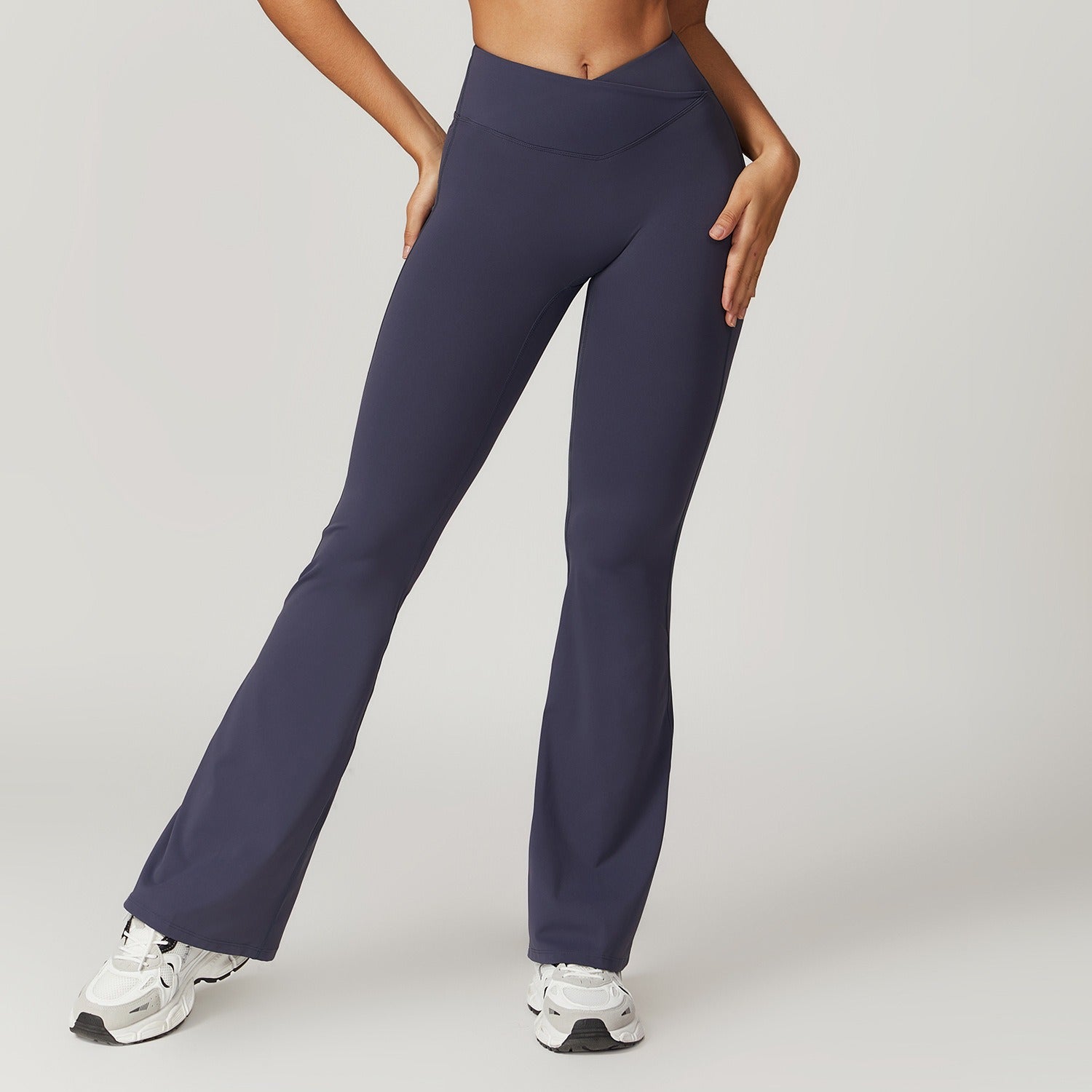Freemyself recycled Flared Yoga Pants - Women's Naked Feel High-Waist with Butt Lift Tech | Quick-Dry Wide Leg Lounge