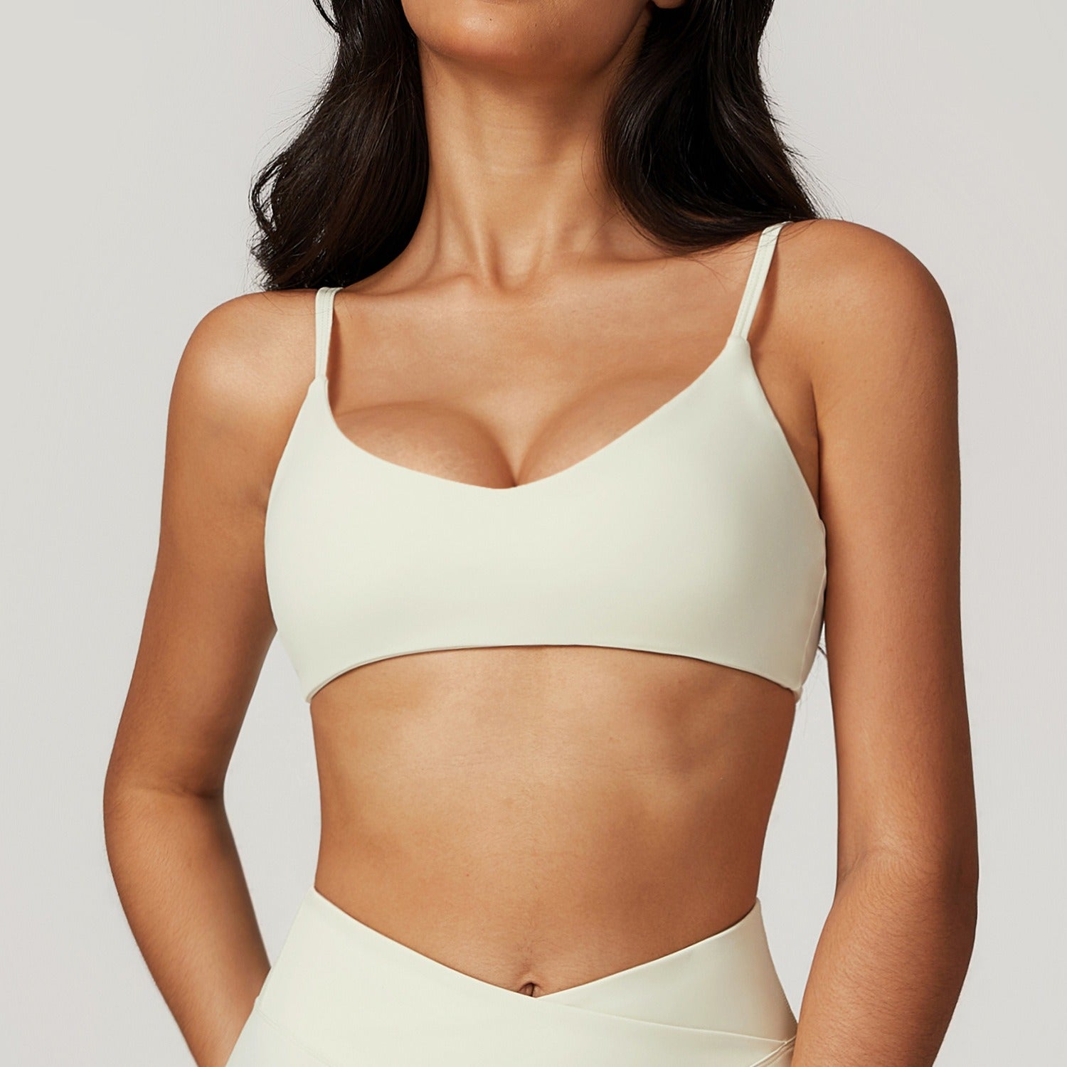 Freemyself recycled Racerback Sports Bra - Women's Quick-Dry Fitness Crop Top with Strappy Back | Yoga, Running, Gym Wear