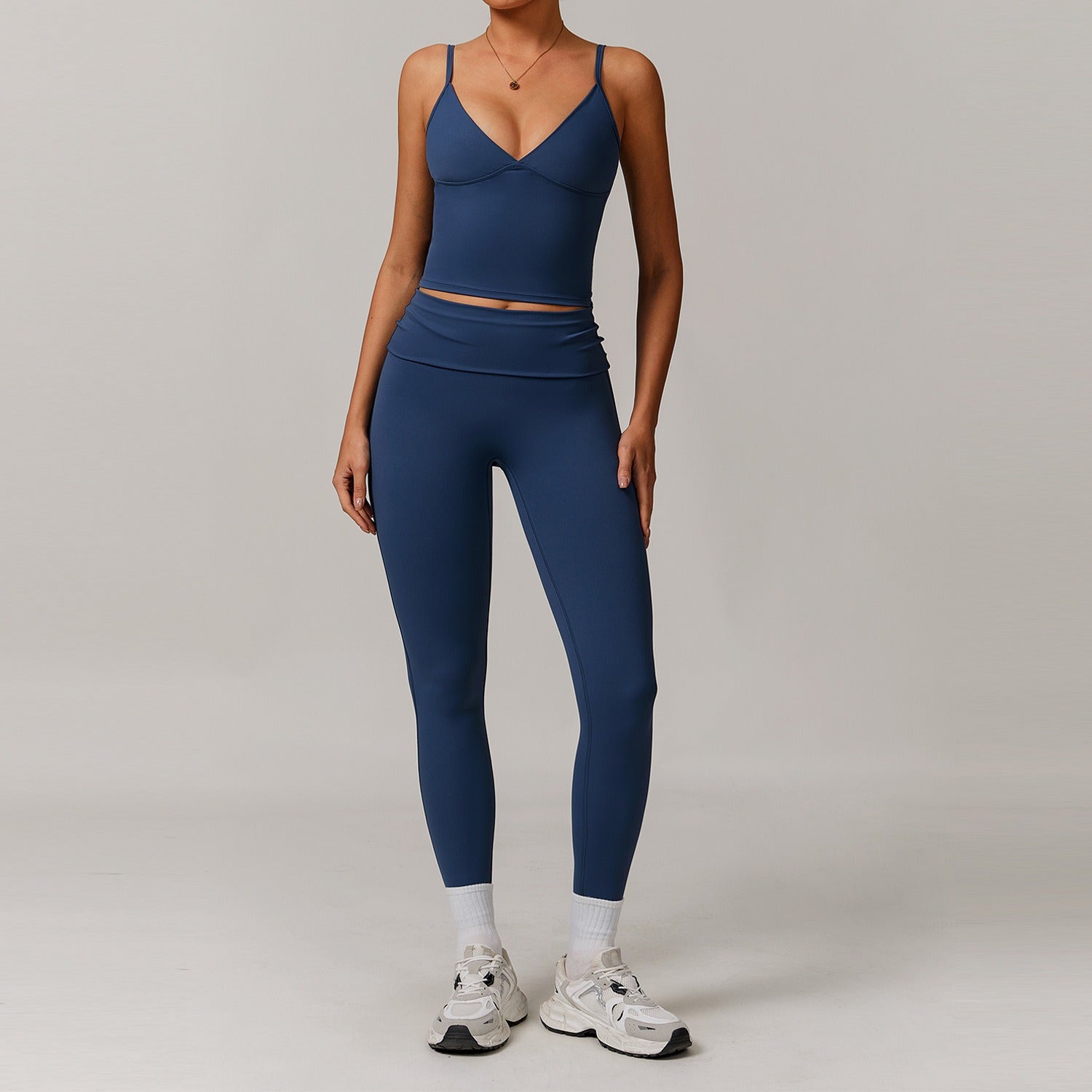 Freemyself recycled Yoga Set - Women's Street-Ready Tank & Skinny Leggings | Gym to Street Running