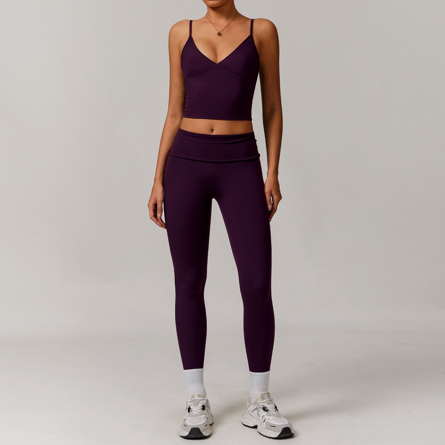 Freemyself recycled Yoga Set - Women's Street-Ready Tank & Skinny Leggings | Gym to Street Running