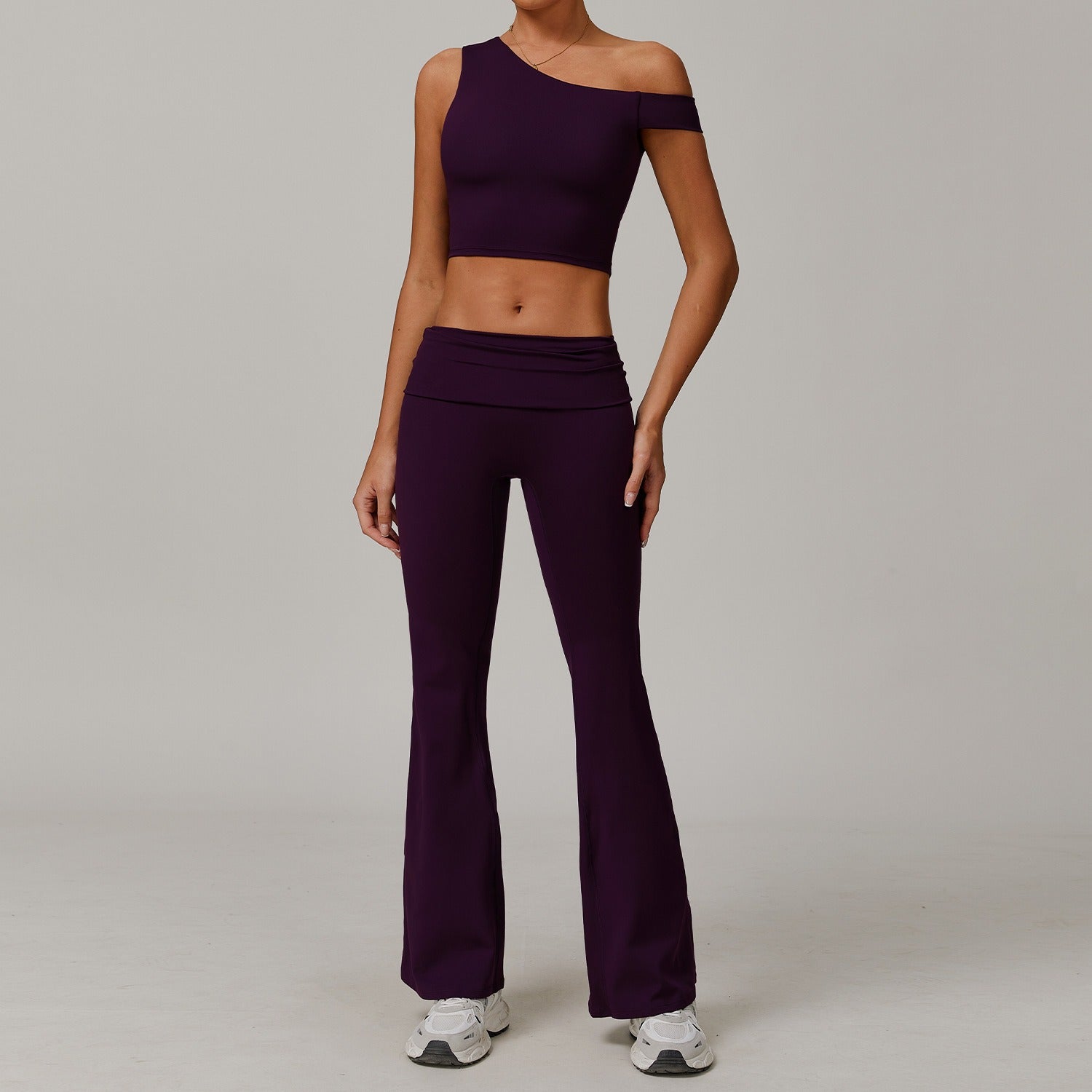 Freemyself recycled Yoga Set - Women's Quick-Breathe Tank & Flared Leggings | Gym to Street Running
