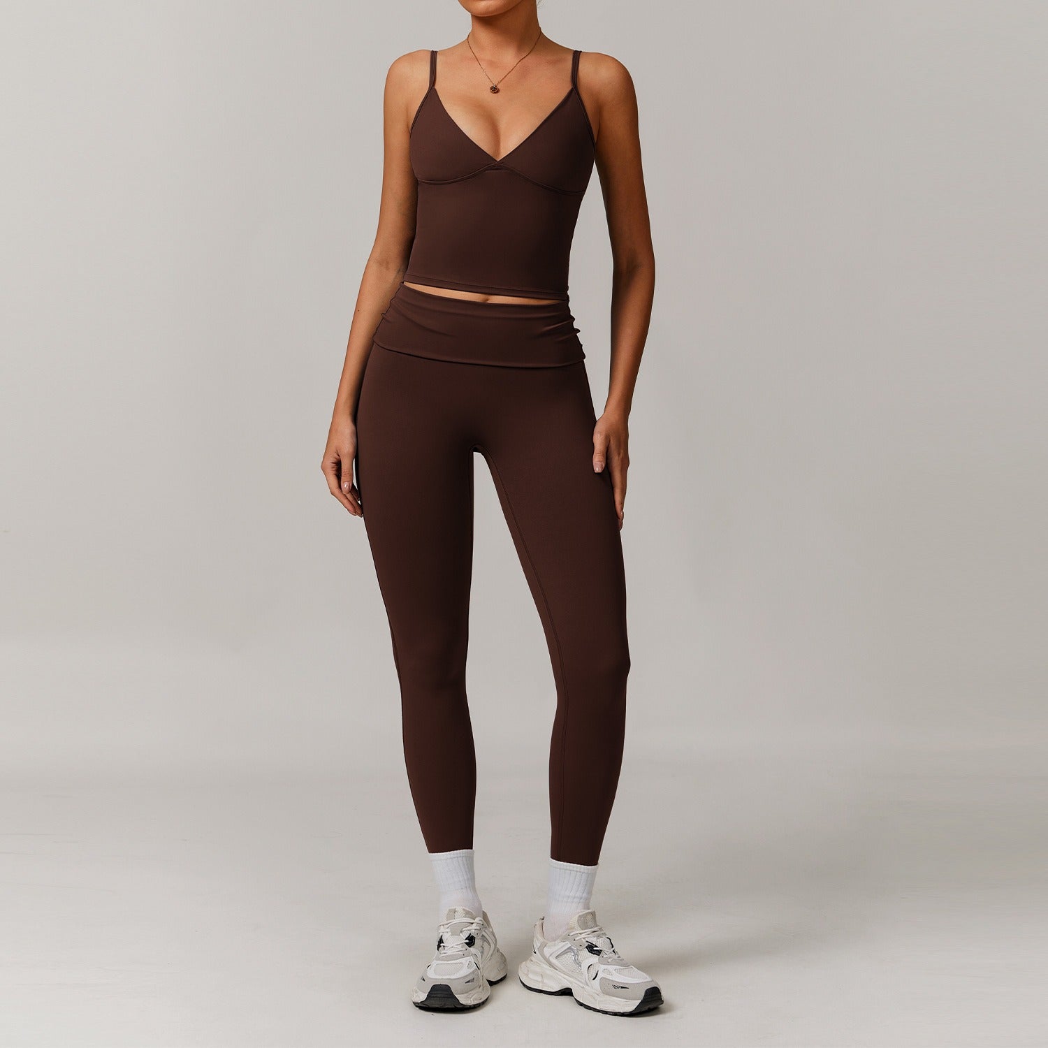 Freemyself recycled Yoga Set - Women's Street-Ready Tank & Skinny Leggings | Gym to Street Running