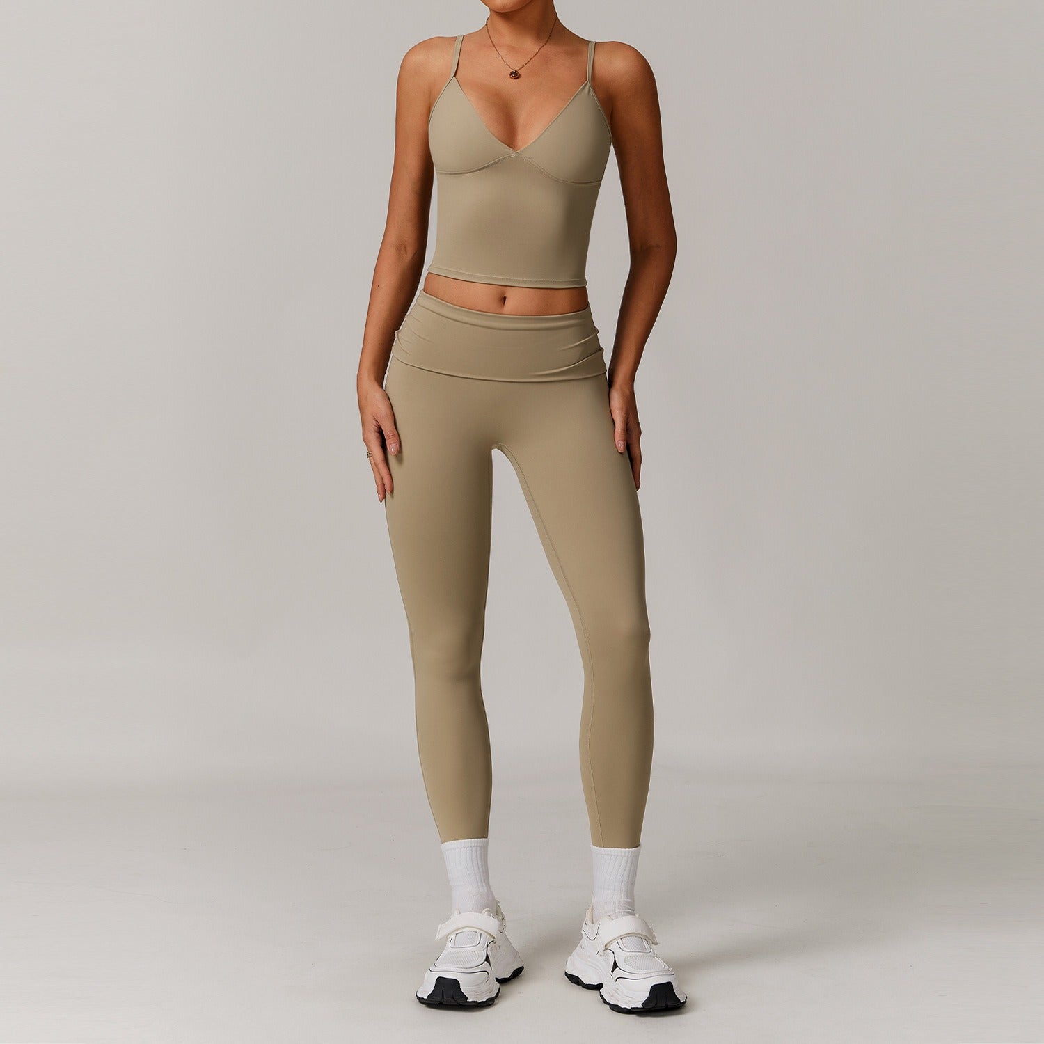 Freemyself recycled Yoga Set - Women's Street-Ready Tank & Skinny Leggings | Gym to Street Running