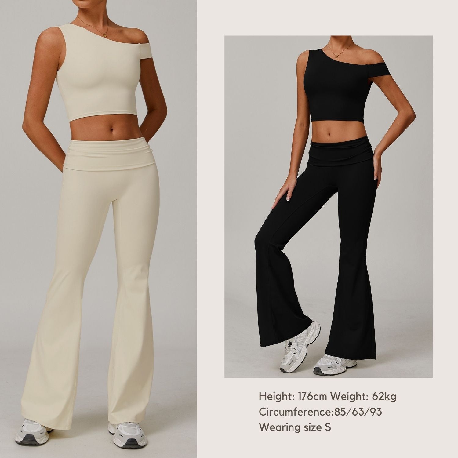 Freemyself recycled Yoga Set - Women's Quick-Breathe Tank & Flared Leggings | Gym to Street Running