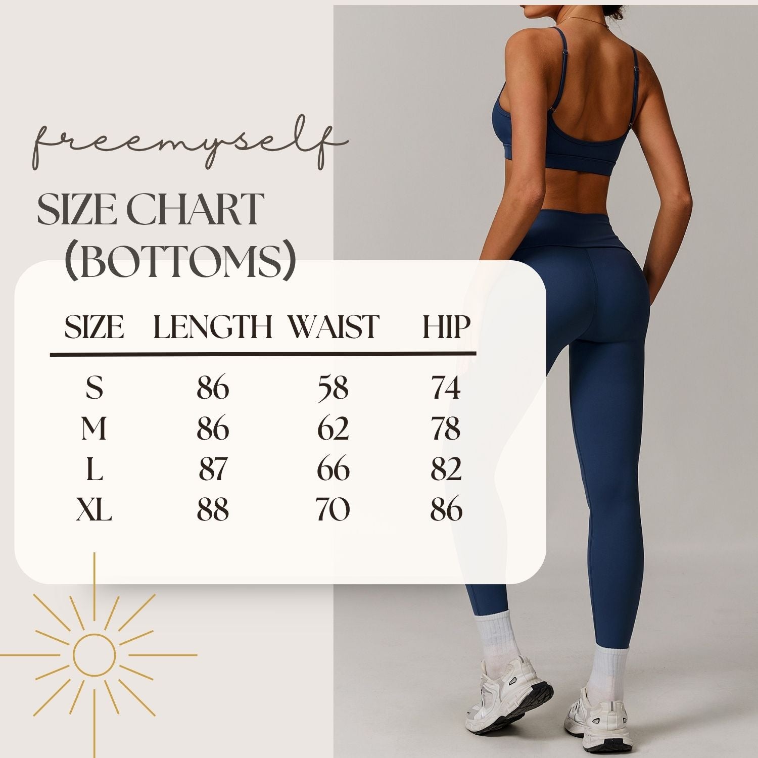 Freemyself recycled Yoga Set - Women's Street-Ready Strappy Bra & Skinny Leggings | Gym to Street Running