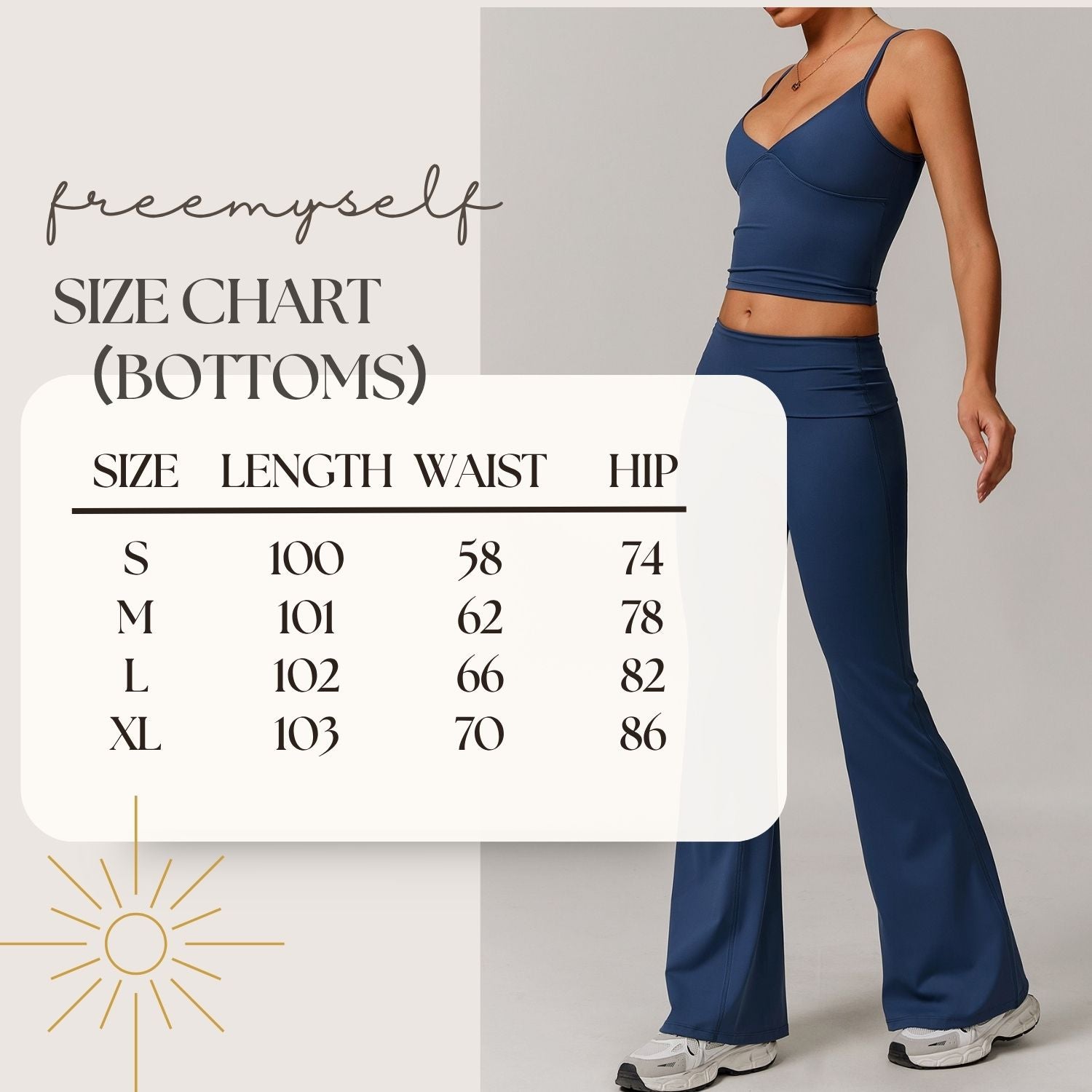 Freemyself recycled Yoga Set - Women's Street-Ready Tank & Flared Leggings | Gym to Street Running