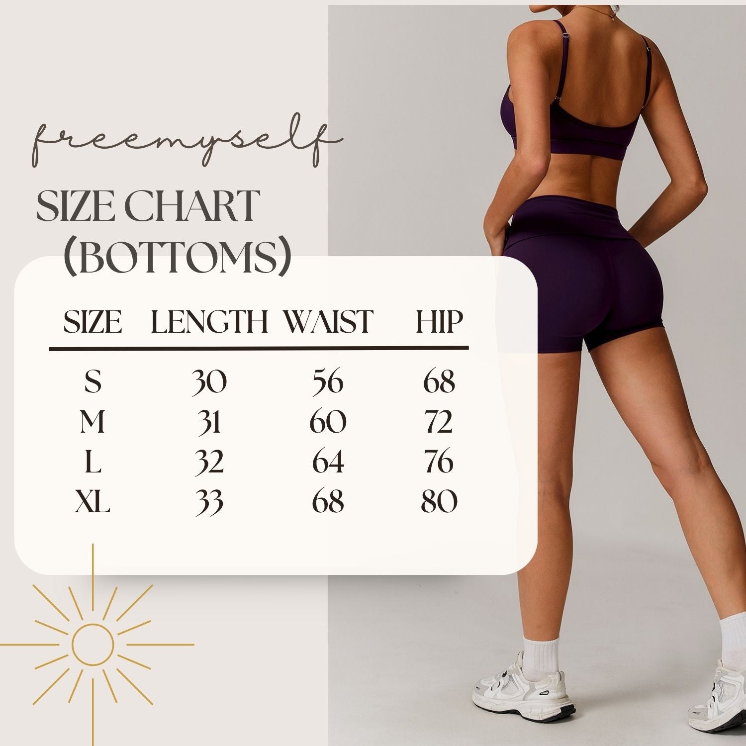 Freemyself recycled Yoga Set - Women's Street-Ready Strappy Bra & Workout Shorts | Gym to Street Running