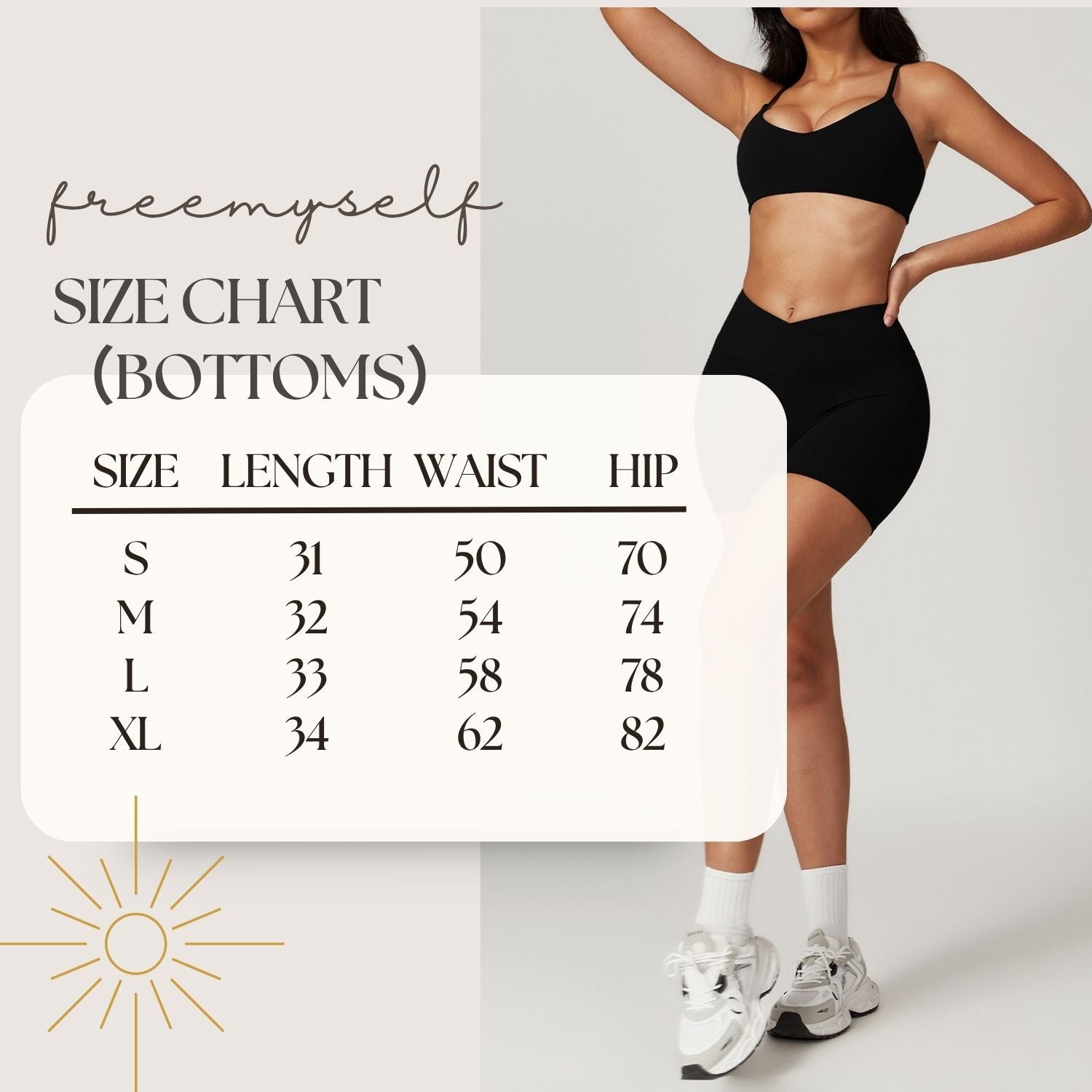 Freemyself recycled Yoga Set - Women's Quick-Dry Strappy Bra & Workout Shorts | Running, Gym Wear