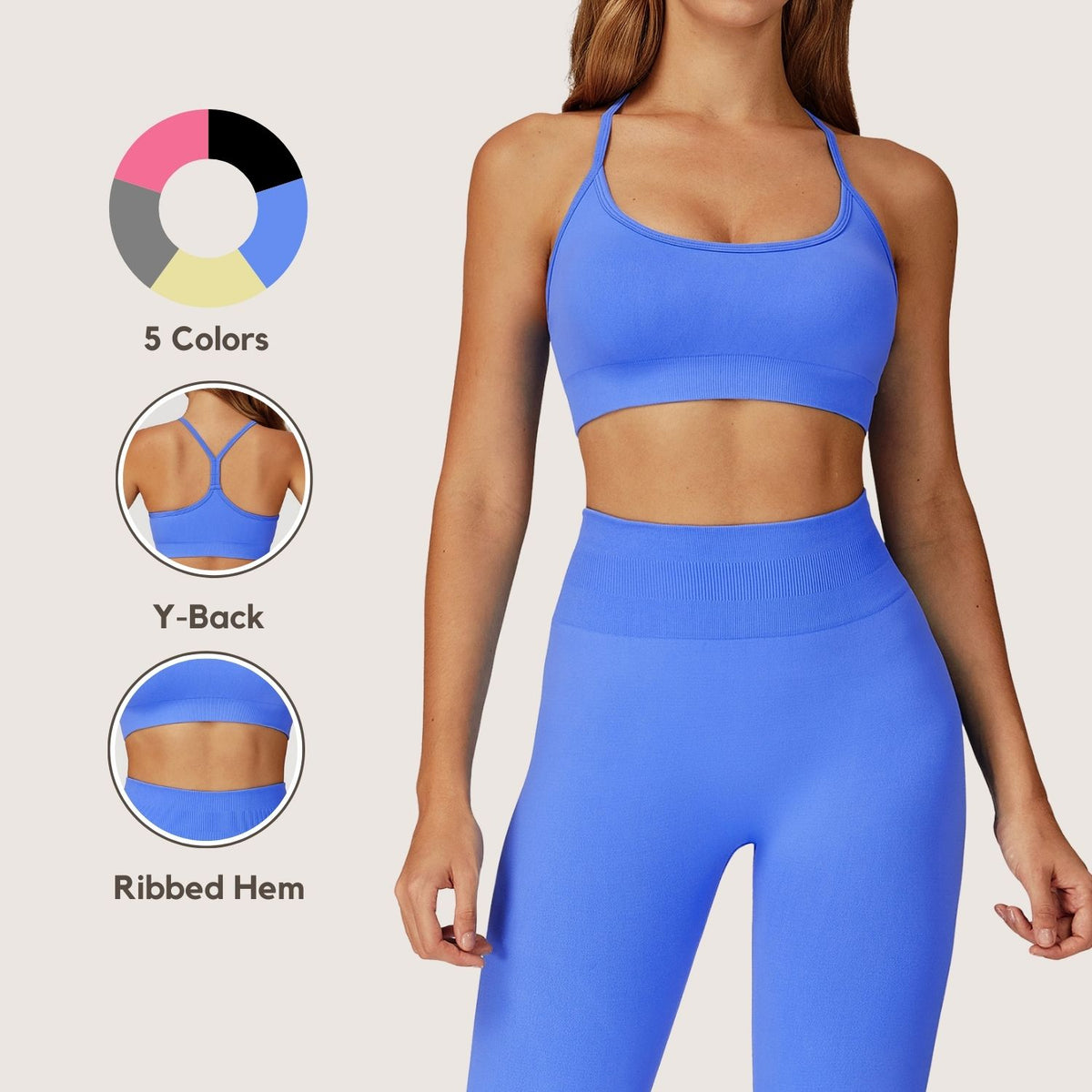 Seamless Yoga Bra with Beautiful Back Design Quick-Dry Premium Sports Bra for Women Running & Fitness Top