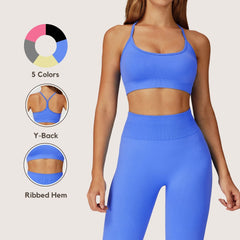 Seamless Yoga Bra with Beautiful Back Design Quick-Dry Premium Sports Bra for Women Running & Fitness Top