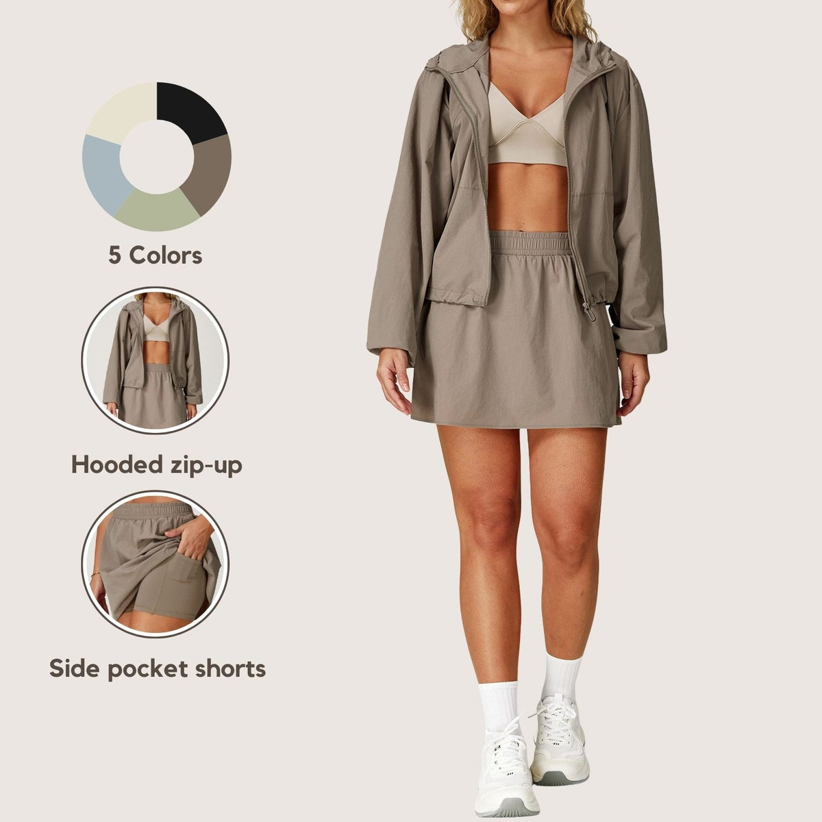 Freemyself Cooling Sunscreen Set UV Protection Quick-Dry Breathable Sunscreen Shirt Running Sports Set