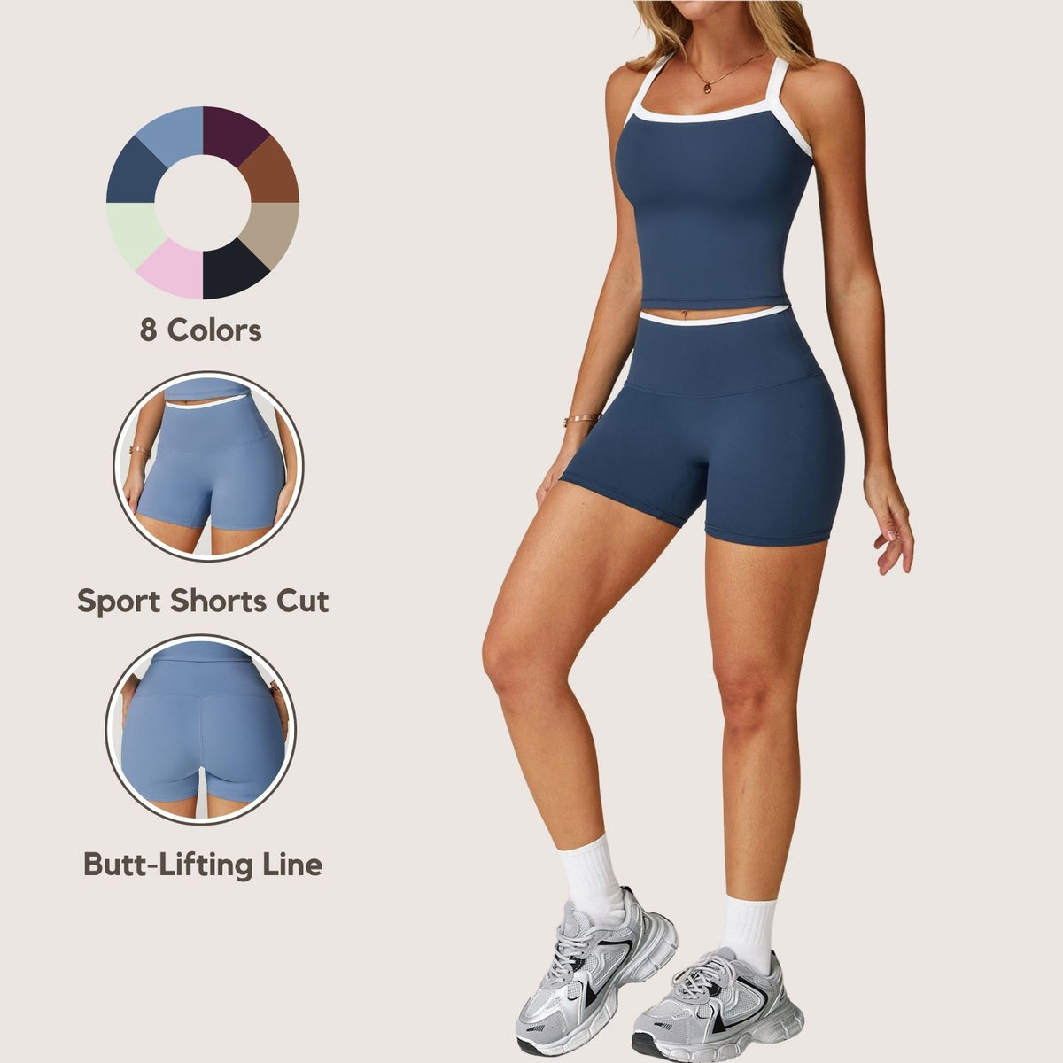Barefeel Cross-Border Yoga Shorts High-Waisted, Quick-Dry, Form-Fitting Shorts Sports Running Fitness Shorts