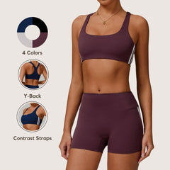 Yoga Sports Bra with Backless Design Running Tights Casual Fitness Yoga Wear