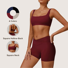 Backless Sports Bra - Bare-Skin Feel Quick-Dry Running Sports Bra Casual Fitness Yoga Wear