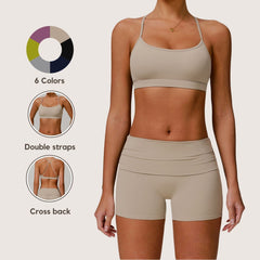 Freemyself Strapless Backless Fitness Yoga Top Outerwear Running Yoga Bra Bare-Skin Feel Quick-Dry Sports Bra
