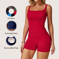 Brushed Fleece Tank Top Fitness Sports Bra High-Intensity Workout Bra Strappy Backless Yoga Tank Top