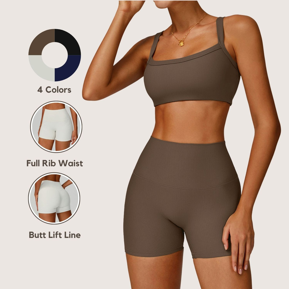 Freemyself Threaded Yoga Shorts - High-Waisted, Butt-Lifting, High-Intensity Workout Clothing for Outdoor Running