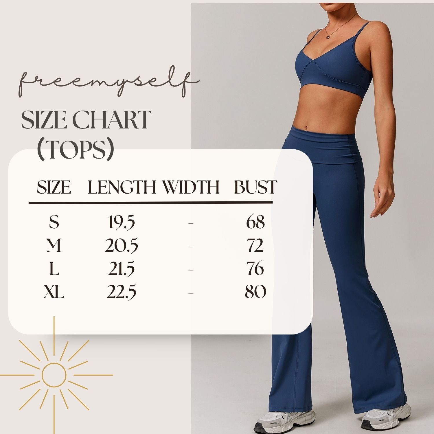Freemyself recycled Yoga Set - Women's Street-Ready Strappy Bra & Flared Leggings | Gym to Street Running