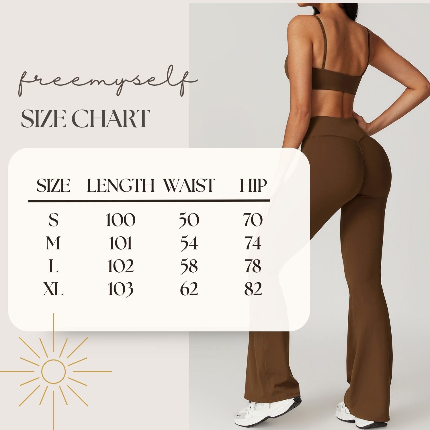 Freemyself recycled Flared Yoga Pants - Women's Naked Feel High-Waist with Butt Lift Tech | Quick-Dry Wide Leg Lounge