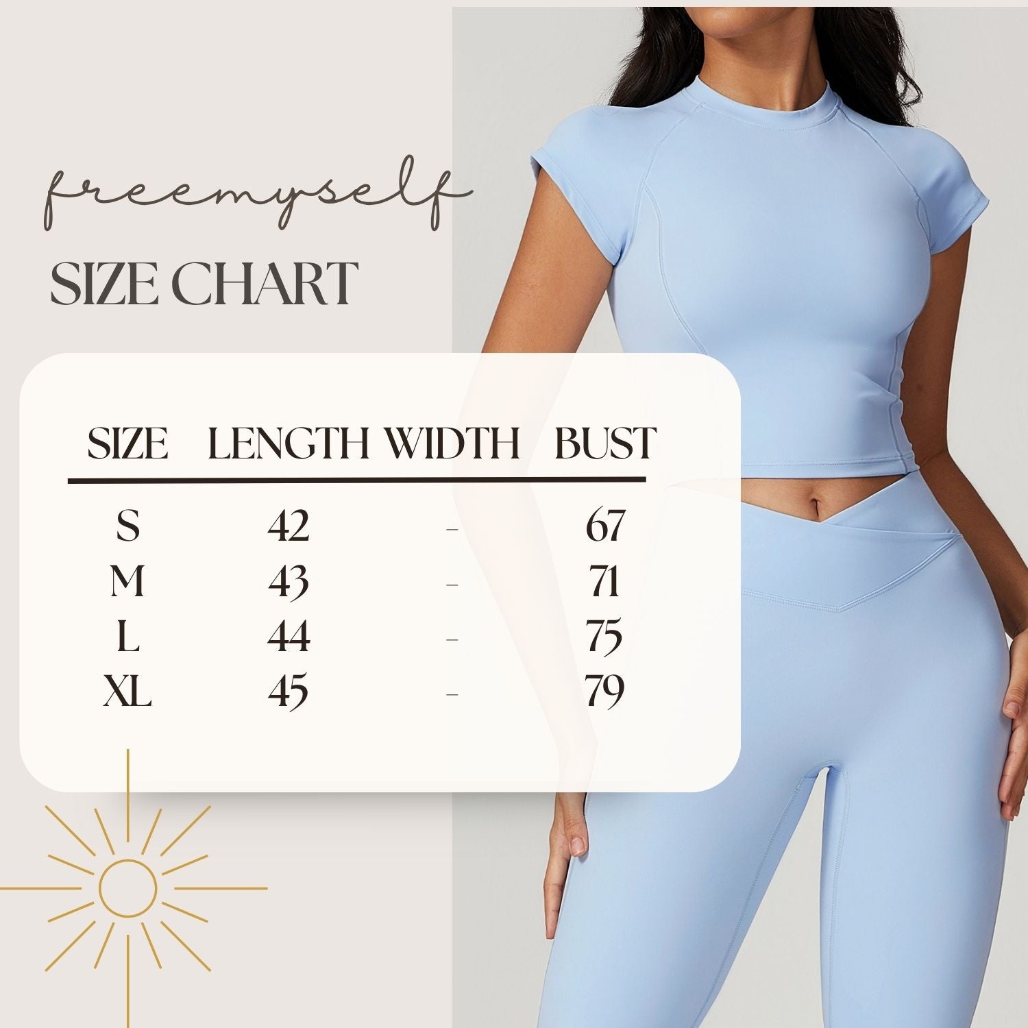 Freemyself high-Support Recycled Crop Top - Women's Quick-Dry Fitness Tee with Mini Cap Sleeves | Running, Yoga, Gym Workout
