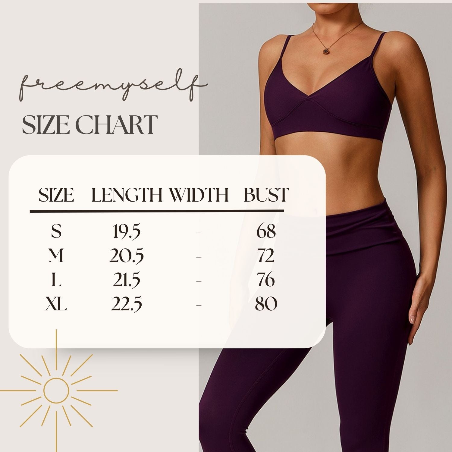 Freemyself recycled Strappy Sports Bra - Women's Quick-Dry Workout Top | Gym to Street Running & Yoga