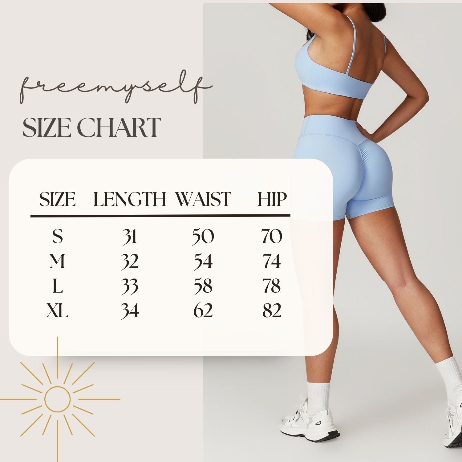 Freemyself recycled Naked Feel Shorts - Women's High-Waist Workout & Running | Street-Ready Yoga Cross Waist